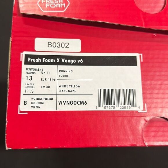 New New Balance Fresh Foam x Vongo v6 WVNGOCM6 13 Cream - Picture 6 of 6